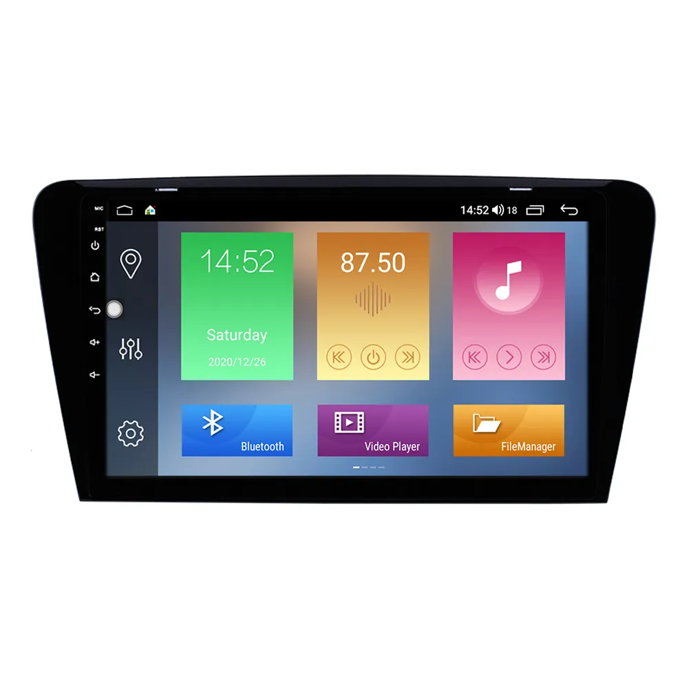 GPS-Auto-DVD-Radioto Player für Skoda Octavia (UV) 2015-2017 Unterstützung Carplay WiFi OBD2 10,1 Zoll Android Head Unit