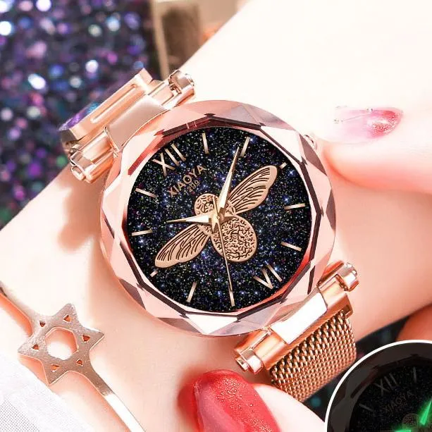 Orologi Da Polso Orologio Luminoso Vintage Con Cielo Stellato