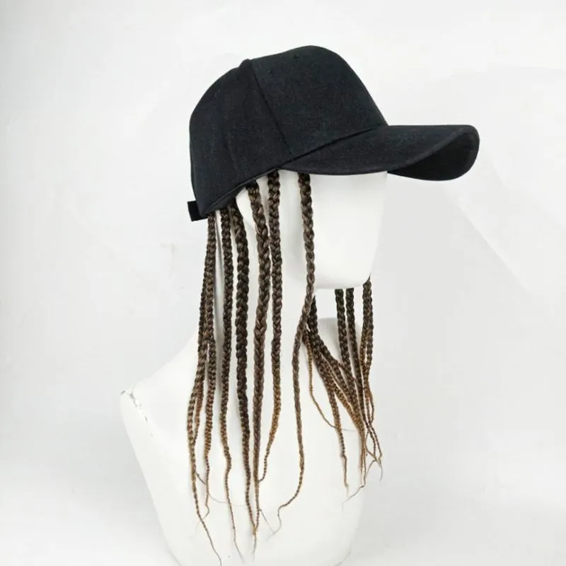 Caschi per moto Estate Unisex Lady Uomo Cappello da baseball Cappello con Dreadlocks Wig Hip-Hop Punk Capelli Personali universali