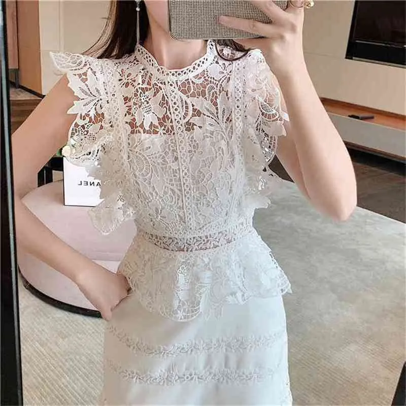 chinese dress ladies Self-Portrait Ivy Coton Blend Lace Dress  Runway Catalog