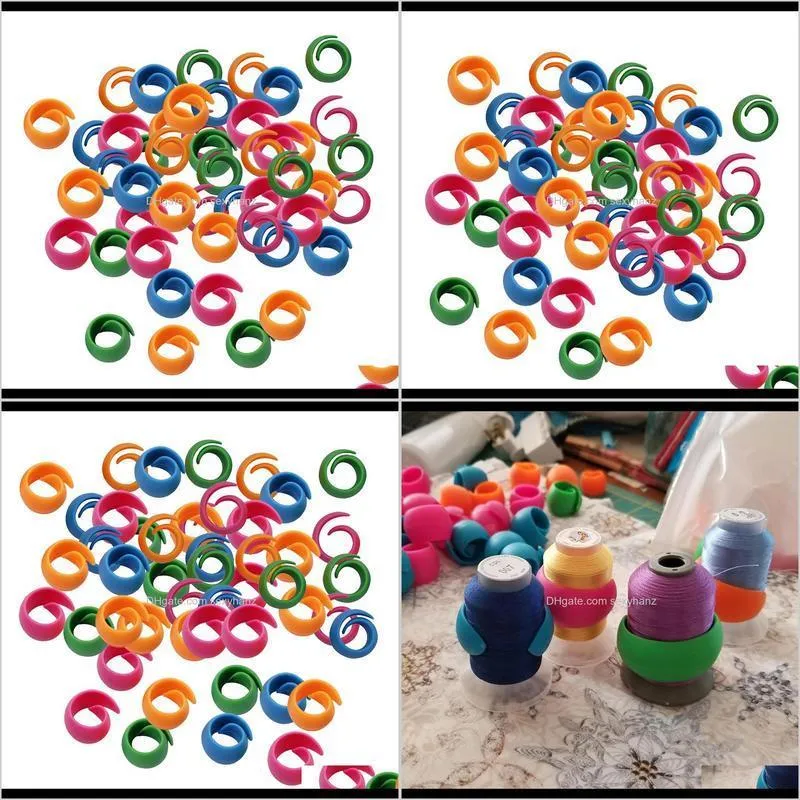 48 pieces thread spool holder thread spool huggers color spool holder (different color)