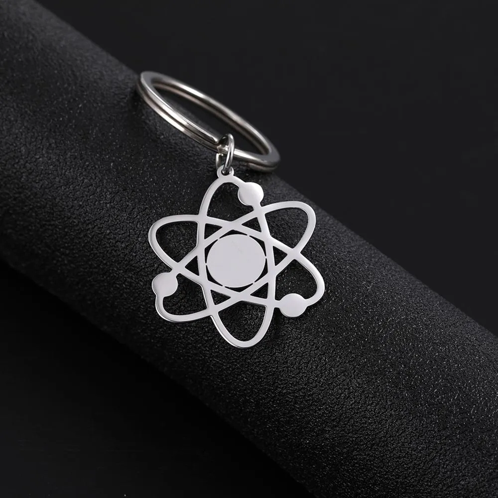 The Bigbang Theory Atom Schlüsselanhänger Damen Herren Edelstahl Physik Chemie Wissenschaft Anhänger Schlüsselanhänger Halter Schmuck Geschenk