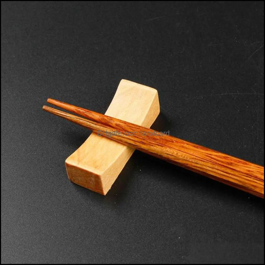 200Sets New Fashion Chinese Wooden Chopsticks Tableware Anti-skid Household Wooden Set Chopsticks Holder Cutlery Gift Box