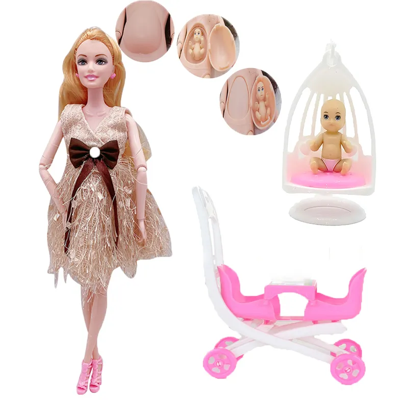 Boneca Barbie Grávida de Plástico Bolha sem O Bebê 29cm, Brinquedo para  Bebês Usado 89947622