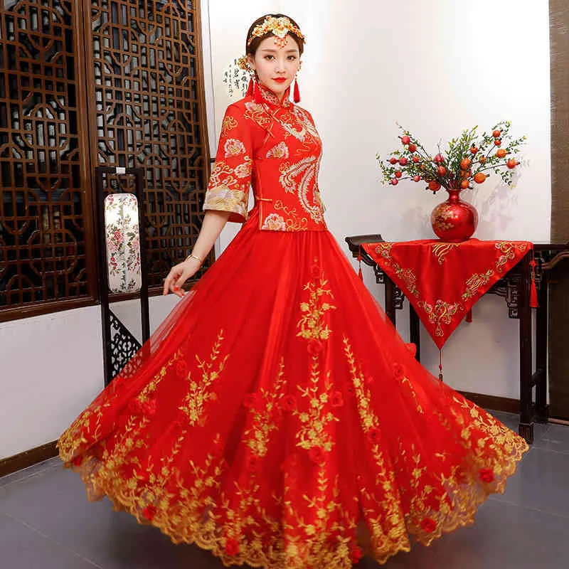 knee length dresses for ladies Oriental Middle Eastern Muslim Eid New Style Dress Women's Abaya V-Neck  Regular Fashion Slit Sleeve Mesh Embroidery Beaded Craft Evening Gown  Jalabiya main image 1