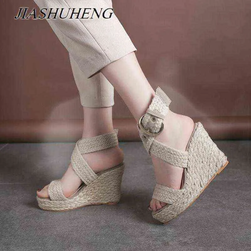 Women Thick 10cm High Heel Beach Hand-Woven Band Design Sandals - China  Custom Beach Sandals and Custom Handwoven Sandal price | Made-in-China.com