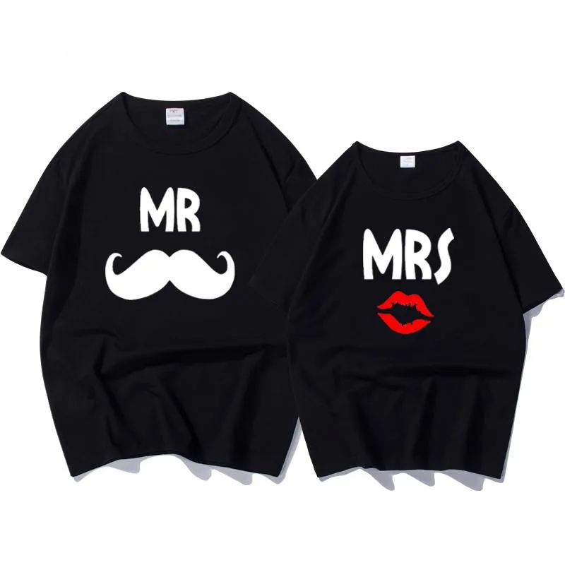 T-shirt femme été drôle couple t-shirt pour amoureux lettre imprimer haut pour femme t-shirts à col rond cool vêtements à manches courtes