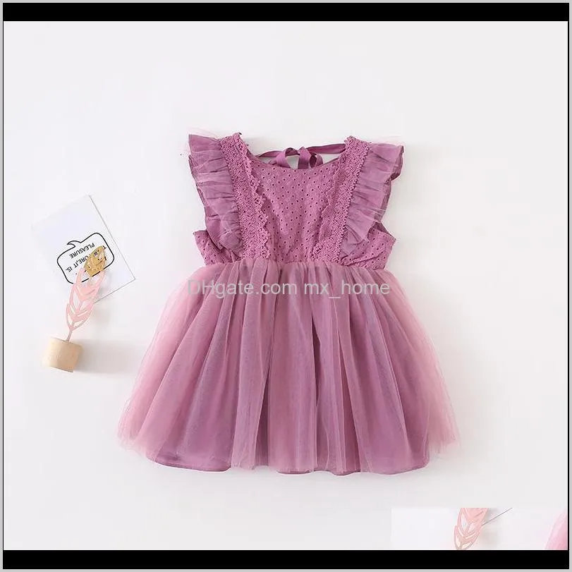 2021 new children of the child summer ed as girls birthday party clothes princess tutu baby ede4