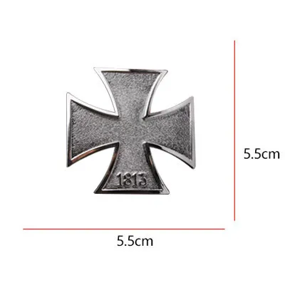 3d Autocollant de voiture en métal Emblème de croix maltaise Voiture Auto  Moto Badge Autocollant de coffre Autocollant