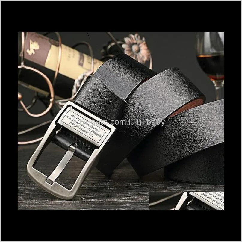 wholesale new men`s leather needle buckle belt antique jeans belt a033