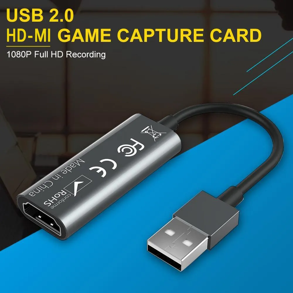  Tarjeta de video HDMI de captura USB, transmisión en vivo y  grabación, HDMI a USB Dongle Full HD 1080P Transmisión en vivo Video Game  Grabber Converter : Electrónica