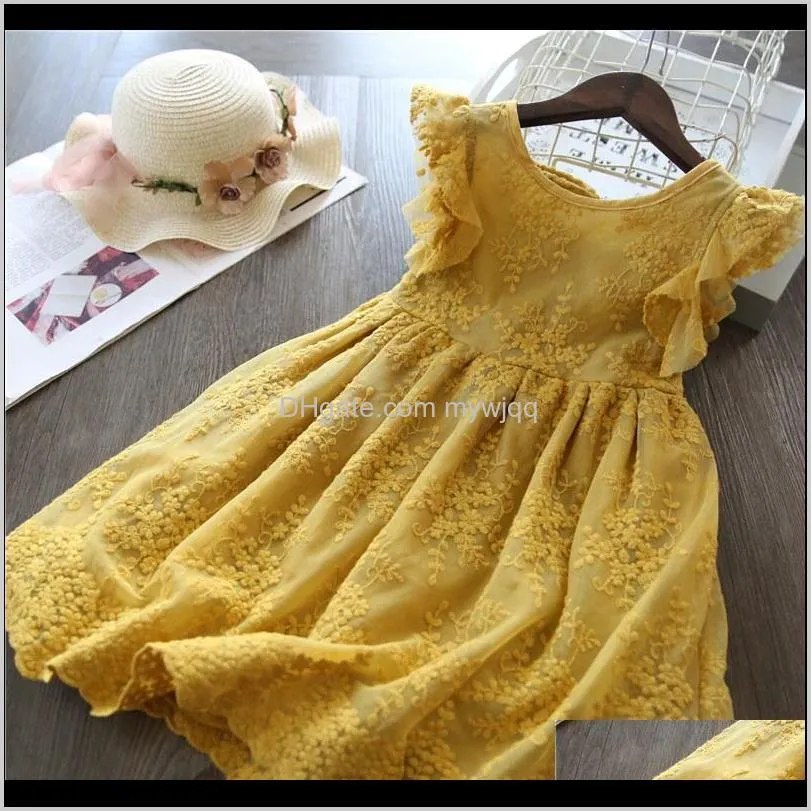 girl dress summer kids dresses for girls casual wear little princess children`s clothing lace tutu birthday outfits baby clothes