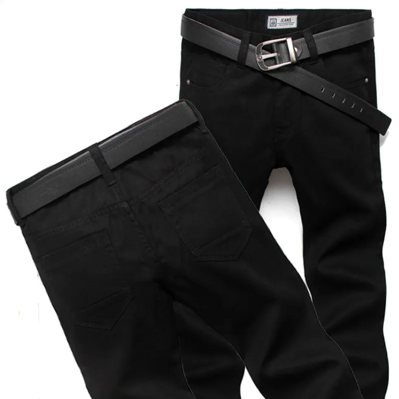 Liquidation Jeans hommes marque Desginer mode élégant hommes Jeans mode longue droite noir Denim hommes Jean mâle Jogger Trouse273G