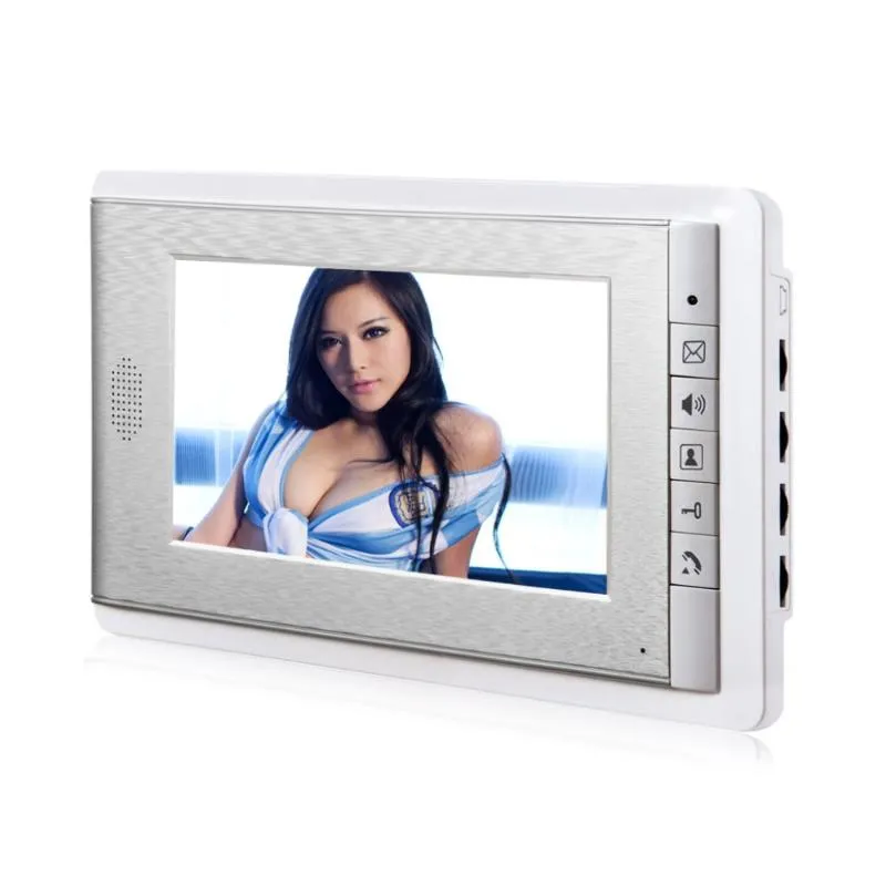 Nuevo video portero automático de 7 pulgadas monitor de video portero con  1200tvl cámara exterior resistente a la intemperie ip65 puerta teléfono  sistema de intercomunicación