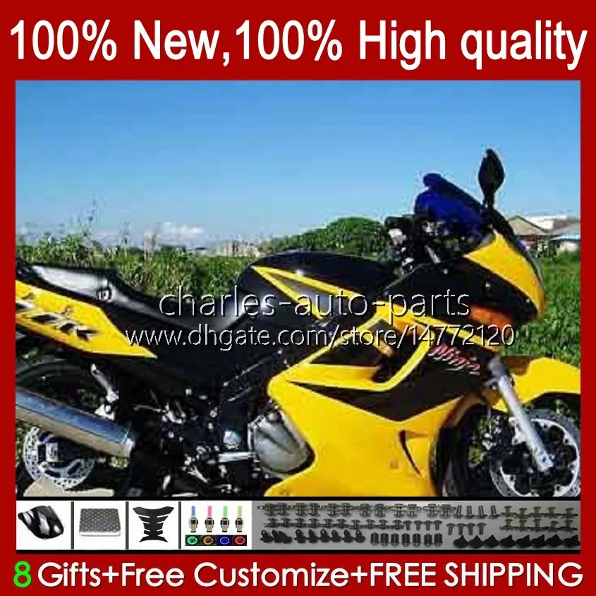 Kawasaki Ninja Zzr250 1990 1992 1994 1994 1994 1994 1999 1996 1994 1999 1996 1999 1999 Bodywork 54HC.61 ZZR-250 ZZR 250 CC 90 91 92 93 94 95 96 97 98 99 페어링 노란색 재고