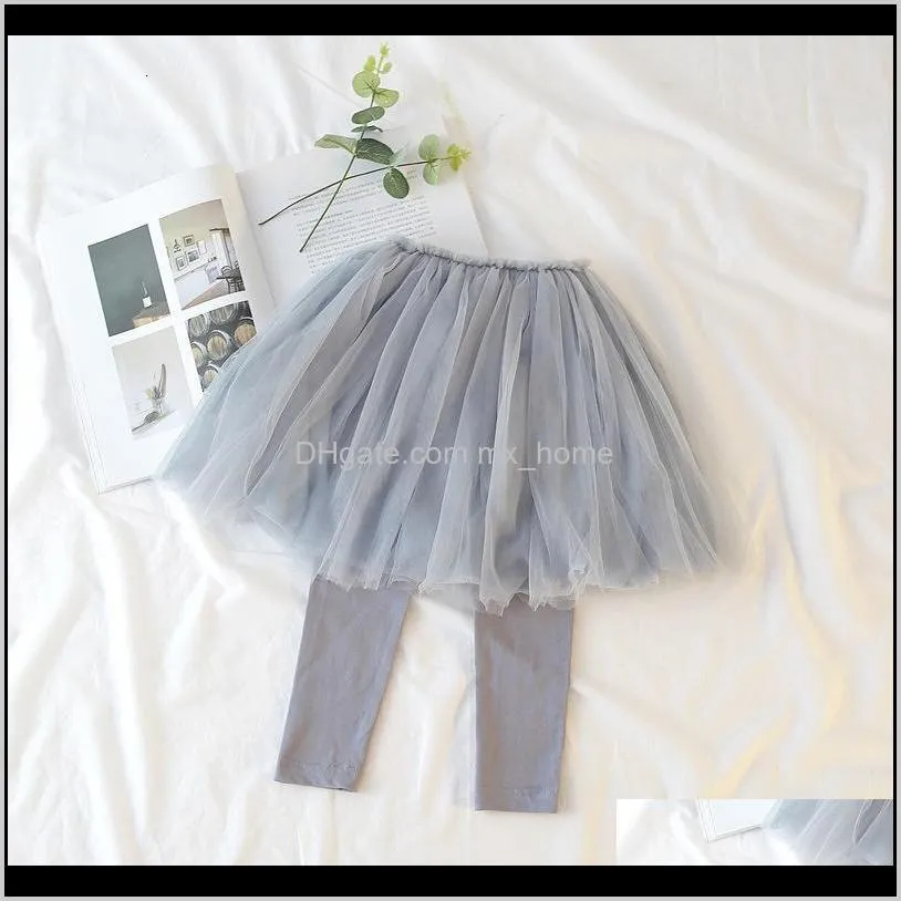 2021 new spring autumn pants baby girls tutu layer ny princess party skirt legging scos