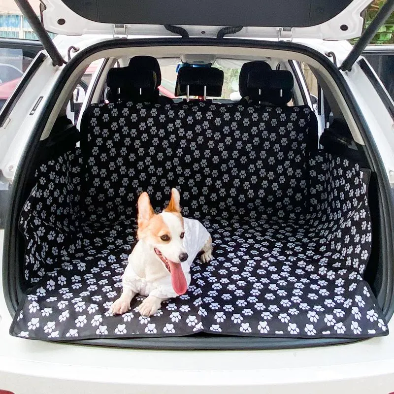 Kennels Kalemler Köpek Araba Koltuğu Kapağı Trunk Vaka Taşıyıcı Mat Pad Hamak Koruma Pet Malzemeleri
