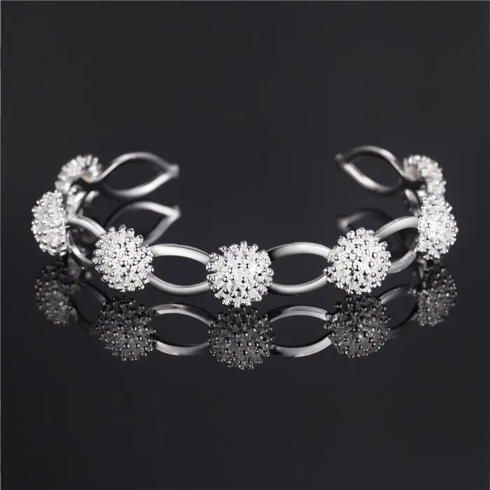 Puur zilver 925 armband armbanden voor vrouwen bloemen polsbanden armbanden polsbandje pulseira femme bruiloft bruids sieraden bijoux