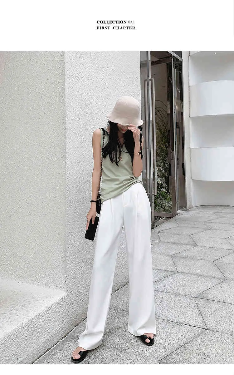 Chic White High Waist Work Comfort Lady Pants For Women Perfect For Summer  OL Style And Casual Wear From Lu003, $25.6