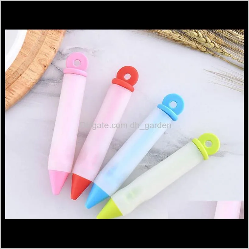 silicone food writing pen chocolate decorating tools cake mold cream cup cookie icing piping pastry nozzles kitchen accessories sn4323