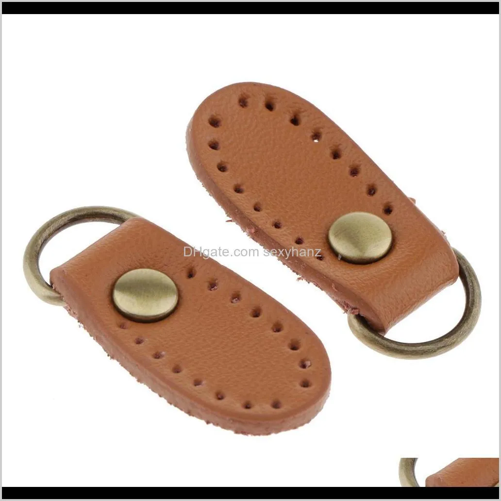 8pcs pu leather handbag strap buckle hang hook bag making supplies 4 colors