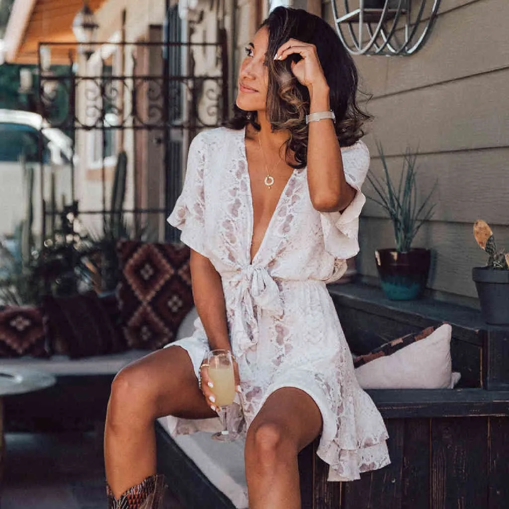 Boho Casual Dress Elegant Sundress 210415 Vintage Ladies