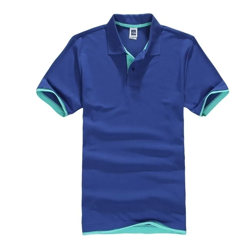 Marca Polo Uomo Estate Casual Cotone Manica Corta Top Traspirante Camisa Polo Para Hombre Maglie Golftennis Big Size 210401