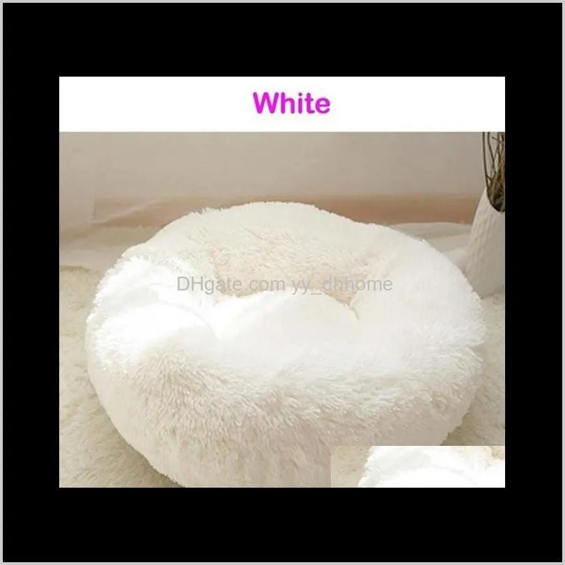 warm pet sleep blanket plush bed cat type dog bed cat nest soft round shape puppy house winter