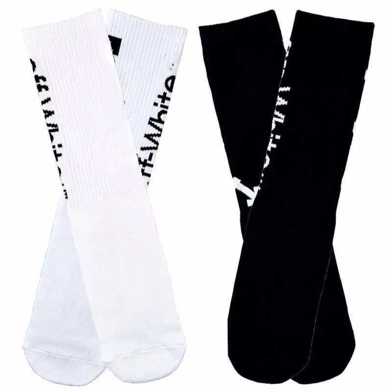 Chaussettes pour hommes XXX Harajuku Blanc Hommes Hip Hop Mode Long Skateboard Basketball Sport de plein air Calcetines