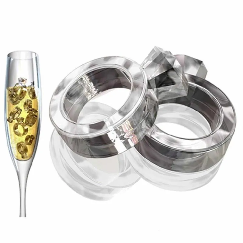 Sommer Diamant Liebe Ring Eis Werkzeuge Tablett Cube Stil Freeze Maker Form Spezialwerkzeug RH1378