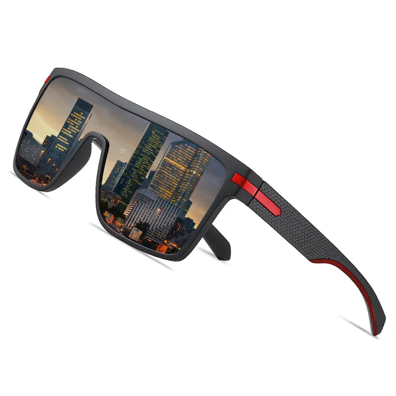 Gafas de sol AOFLY para hombre, gafas de sol cuadradas con montura Flexible de gran tamaño para hombre, gafas para conducir, zonnebril heren