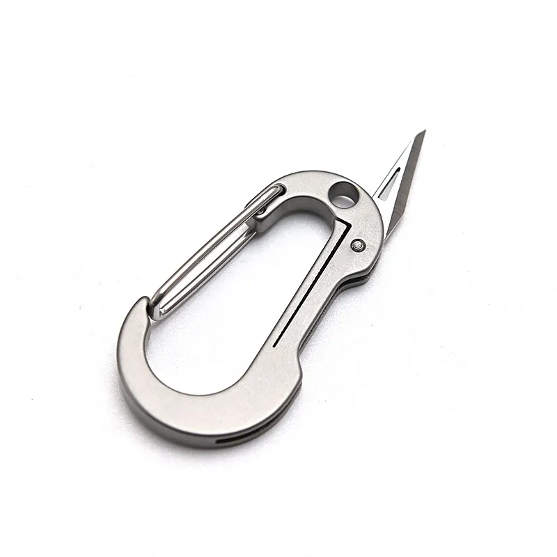EDC Mini Metal Key Buckle Snap Spring Clip Hook Carabiner Tool