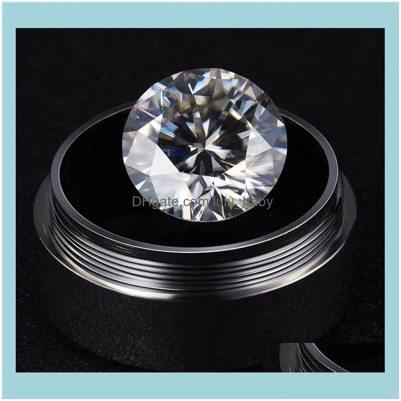 Loose Gemstones Moissanite Artificial Diamond D Color Bare 0.5/0.6/30.8/1 Carat Customized K Gold Wedding Ring11