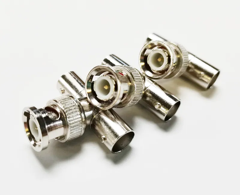 T-TYPE BNC-adapter Splitter Connector Coupler, BNC 1 Mannelijk naar 2 Vrouwelijke Connector voor CCTV-systemen / 10PCS