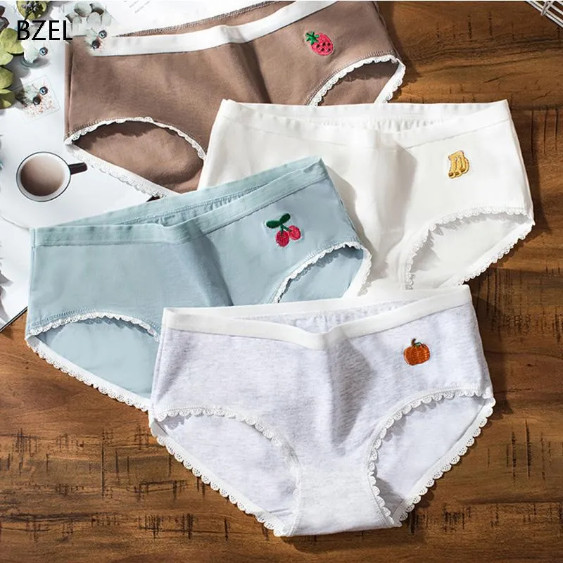 BZEL Fruit Pattern Cotton Briefs Soft, Breathable, And Cute High