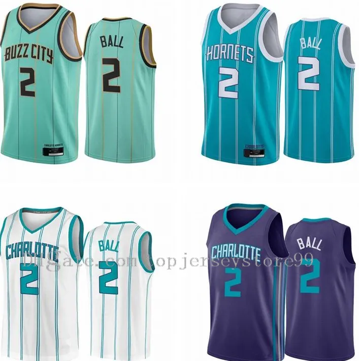 2021 New Stitched Cheap Mens Lamelo Ball # 2 2020-21 Mint Green City Association Teal Icon Draft Basketball Jersey Andningsbar storlek S-2XL