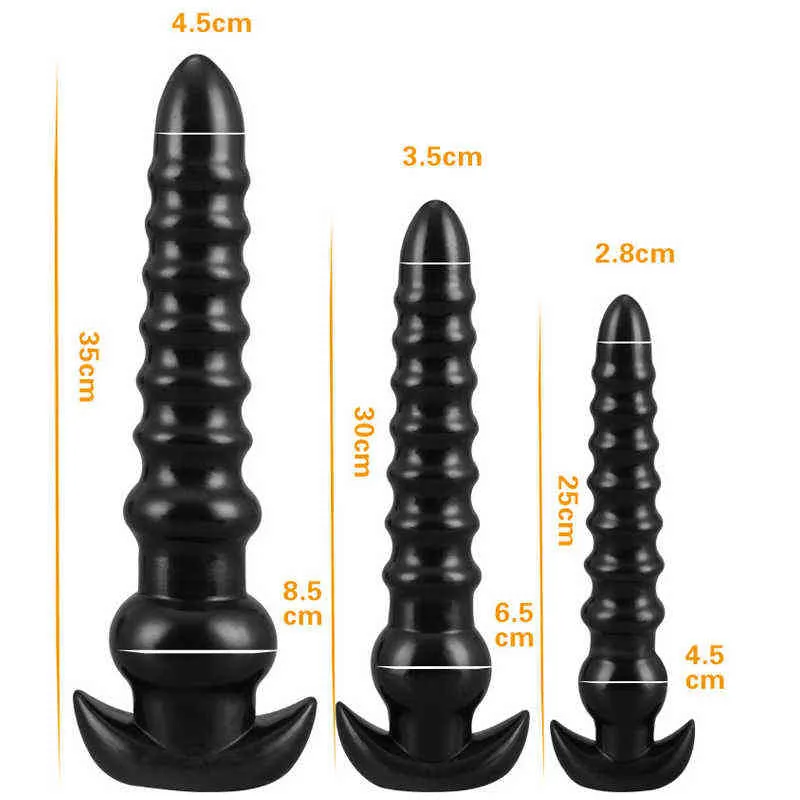 Nxy cockrings analsex leksaker stor lång anal butt plug bollar anus dilator knappplug för kvinnor män vagina expansion masturabtor stor prostata massager 1123 1124