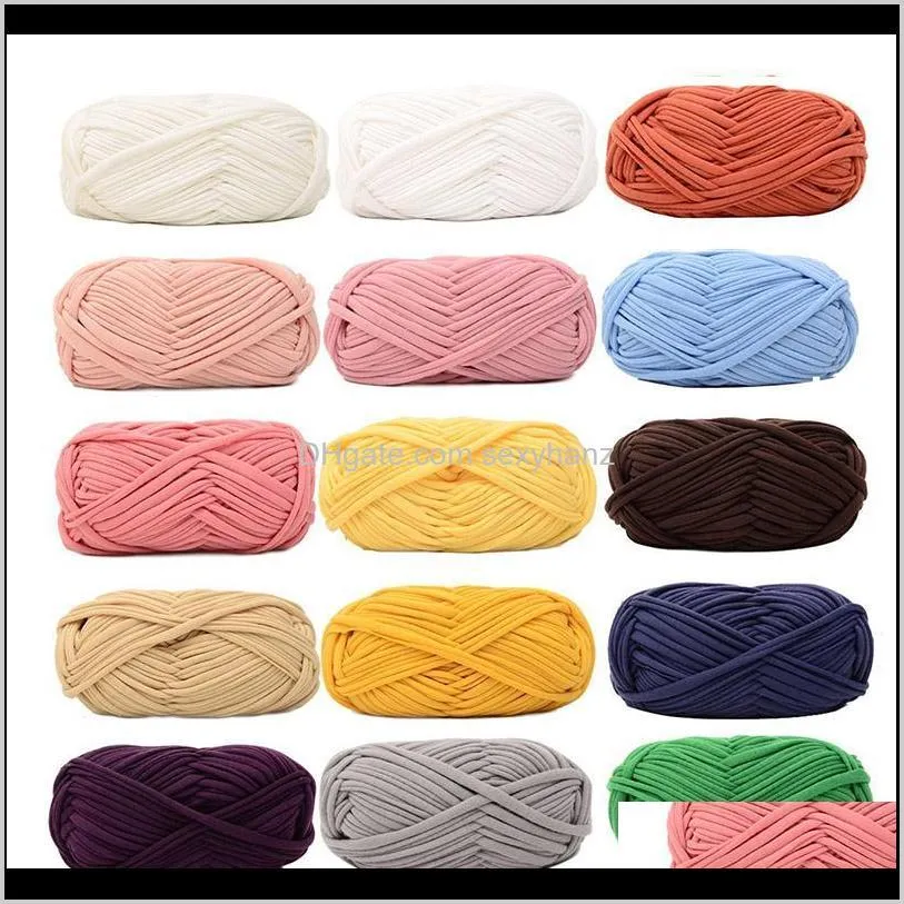 100g/pcs new super soft thick chunky t shirt yarn for knitting blanket carpet handbag crochet cloth yarn lanas para tejer