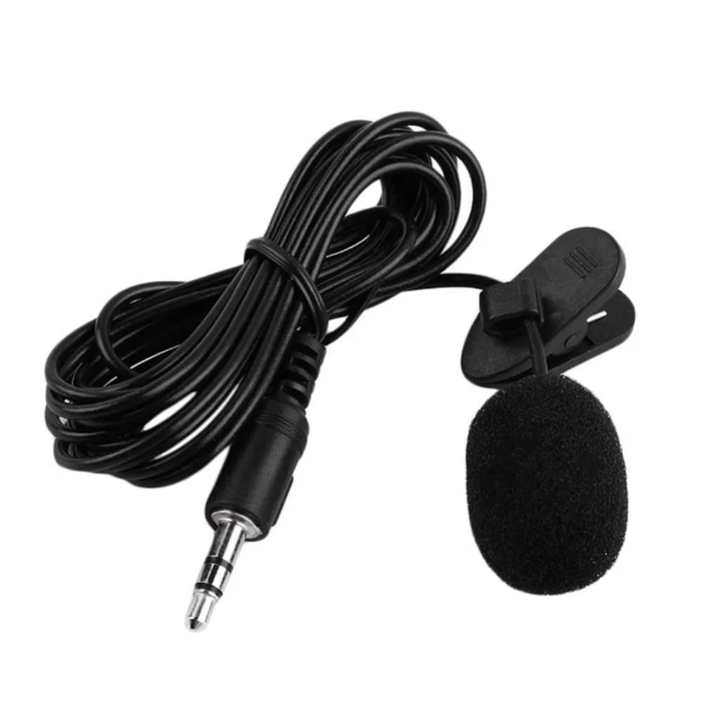 3.5mm Mini Studio Speech Mic Microphone w/ Clip for PC Desktop Notebook