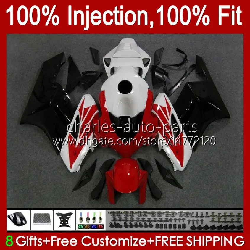Injektion röd svart mögel OEM för Honda Fairings CBR 1000 CBR1000 RR CC CBR1000RR 04 05 Bodywork 52No.55 CBR 1000RR 1000CC 2004 2005 CBR-1000 2004-2005 Fairing Kit