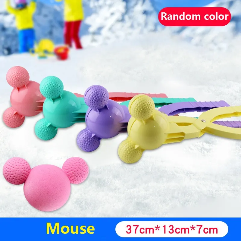 Pince à Boules De Neige En Forme De Cœur – Fabriqueur De Boules De Sable Et Neige – Jouet Extérieur Rouge
