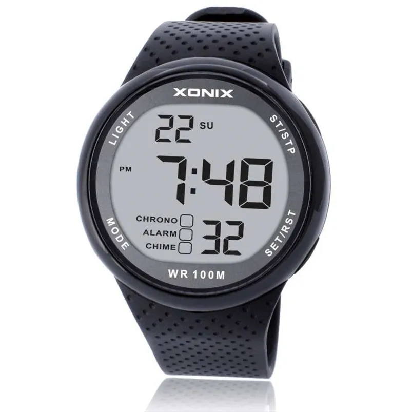 !!! Moda Uomo Orologi sportivi Impermeabile 100m Divertimento all'aria aperta Orologio digitale Nuoto Orologio da polso subacqueo Reloj Hombre Montre Homme 210804