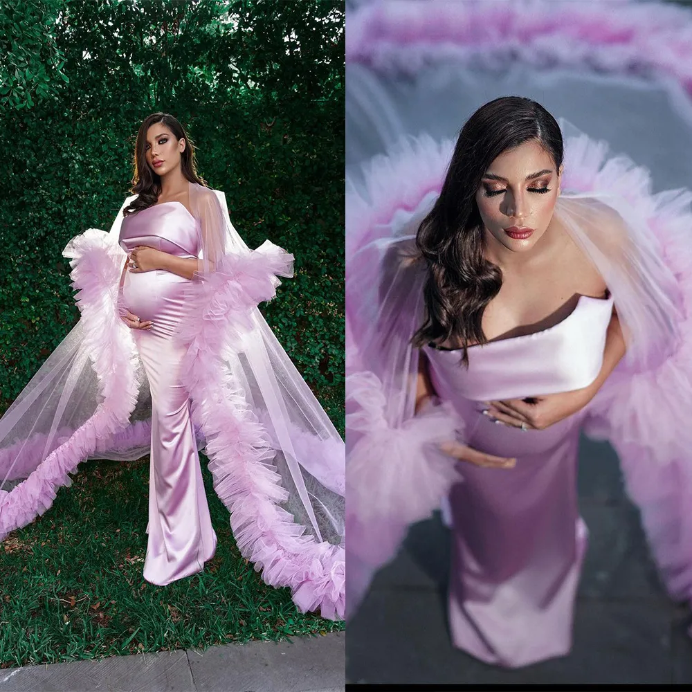 Vestidos De Tul De Maternidad Para Sesión De Fotos: Ropa De Dormir