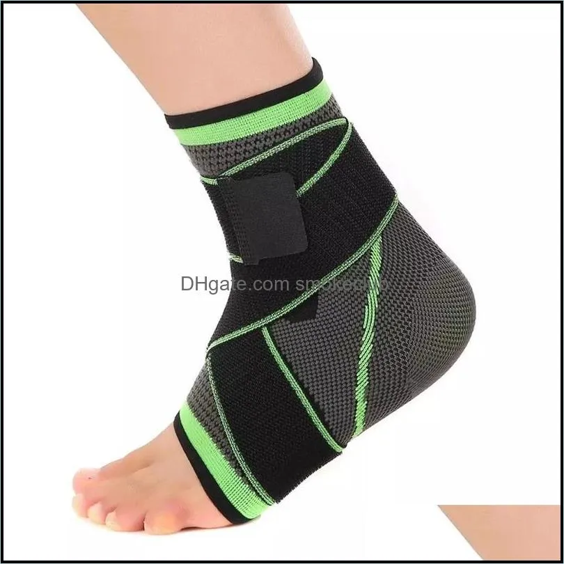 WorthWhile 1 PC Sports Ankle Brace Compression Strap Sleeves Support 3D Weave Elastic Bandage Foot Protective Gear Gym Fitness 320 B3