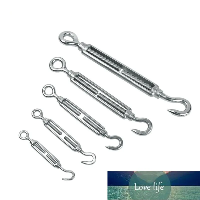 2PCS M8 Premium Stainless Steel Hook & Hook Turnbuckle Black Turnbuckle For W - View #8
