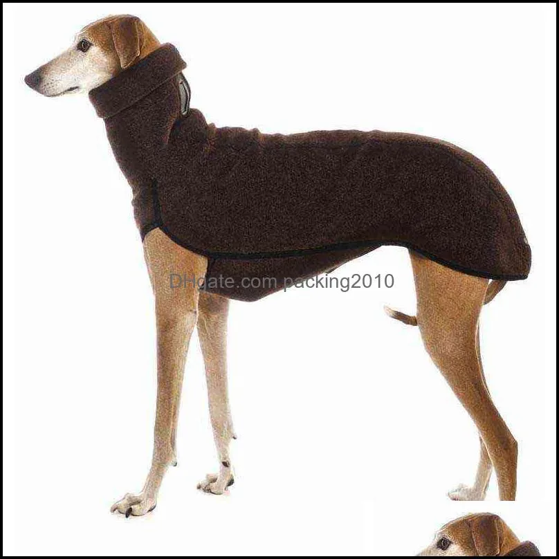 S-5XL Greyhound Dog Clothes Winter Autumn Turtleneck Coat Jacket Pharaoh Hound Great Dane Pet Pullover for Medium Large Big Dogs
