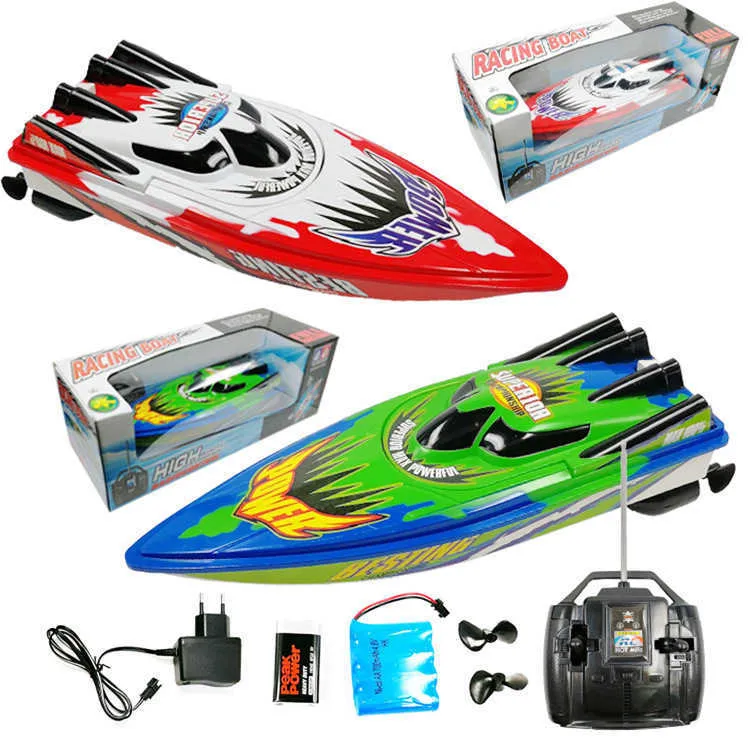 4 Kanalen opladen Hoge snelheid Afstandsbediening Boot Twin Motor Kid Chirdren Electric Toys