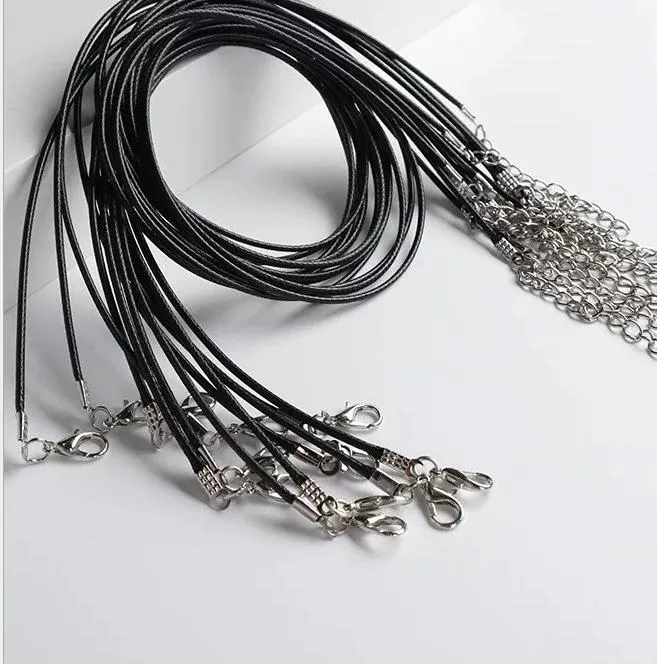 Leather necklace extender on sale
