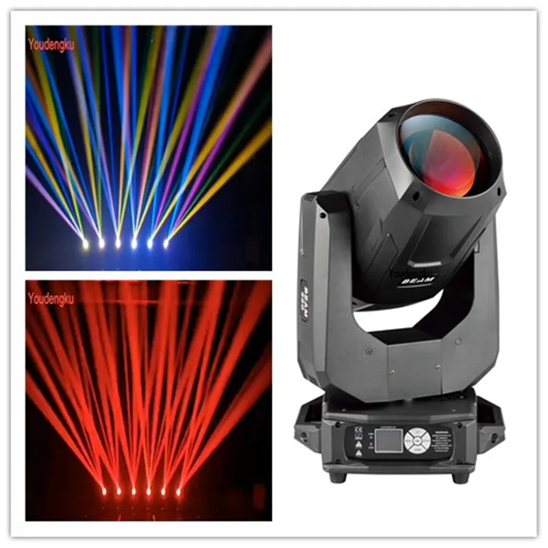 2 قطعان من الأضواء المتحركة ذات الرأس المتحرك المزدوج Prism Lyre Beam 260W 9R Moving Head Bar Club DJ Disco Light