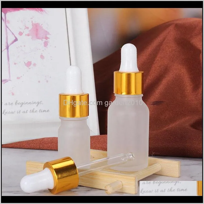 5-100ml dropper bottle frosted glass empty cosmetic packaging container liquid pipette  oil bottles travel